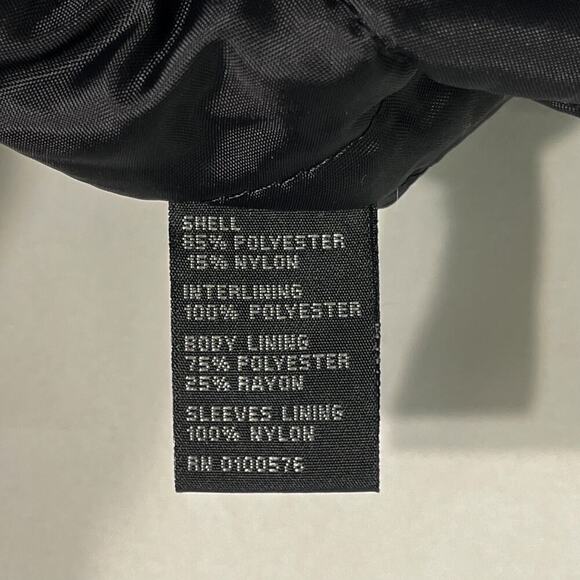 KAID Men’s Cold Gear Winter Coat Sz L Black Hooded Quilted/Fleece Lined Pockets - Picture 10 of 15